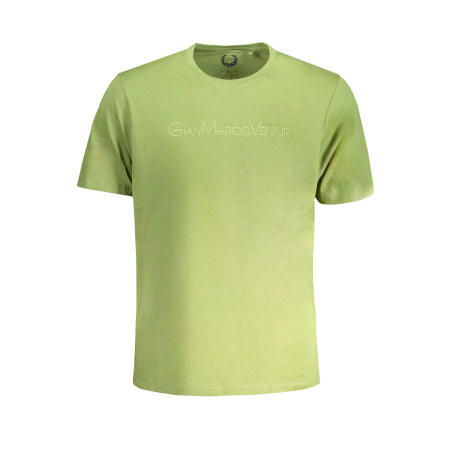 GIAN MARCO VENTURI GREEN MEN&39S SHORT SLEEVED T-SHIRT