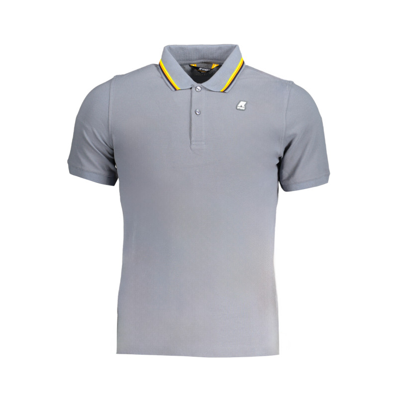 K-WAY POLO MANICHE CORTE UOMO GRIGIO