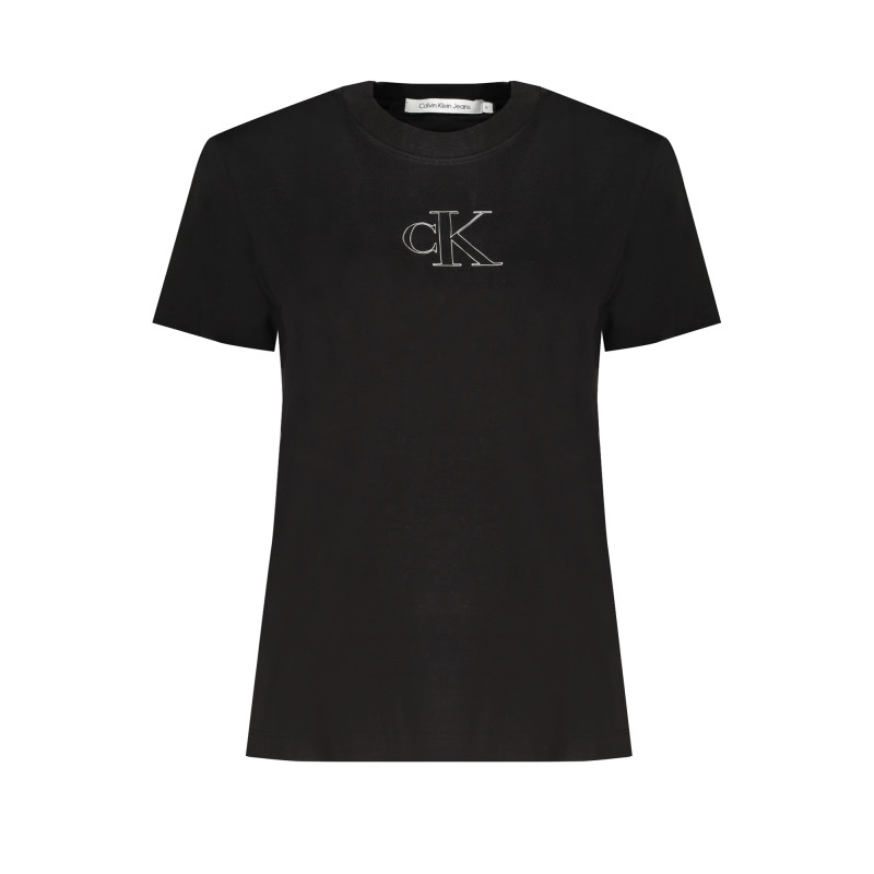 CALVIN KLEIN T-SHIRT MANICHE CORTE DONNA NERO