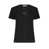 CALVIN KLEIN T-SHIRT MANICHE CORTE DONNA NERO