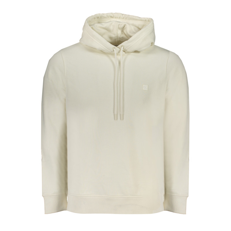 CALVIN KLEIN MEN&39S WHITE ZIPLESS SWEATSHIRT