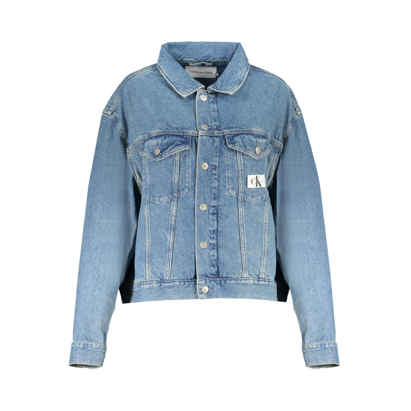 CALVIN KLEIN LIGHT BLUE DENIM JACKET FOR WOMEN