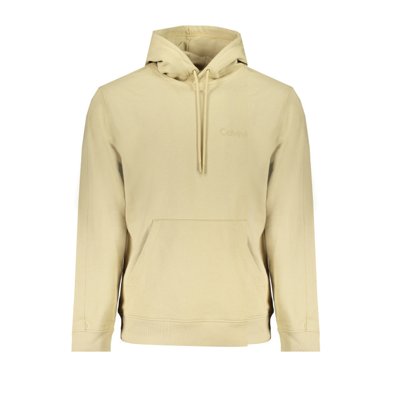 CALVIN KLEIN MEN&39S BEIGE ZIPLESS SWEATSHIRT