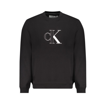 CALVIN KLEIN MEN&39S BLACK ZIPLESS SWEATSHIRT