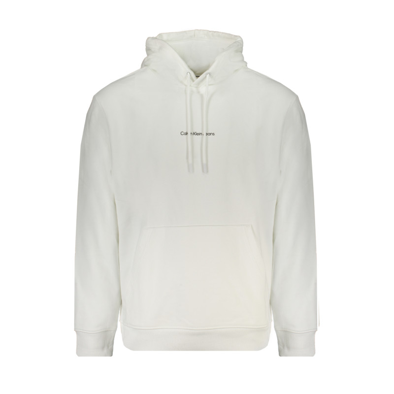 CALVIN KLEIN MEN&39S WHITE ZIPLESS SWEATSHIRT