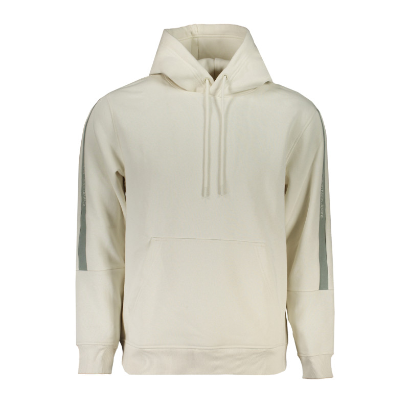 CALVIN KLEIN MEN&39S WHITE ZIPLESS SWEATSHIRT