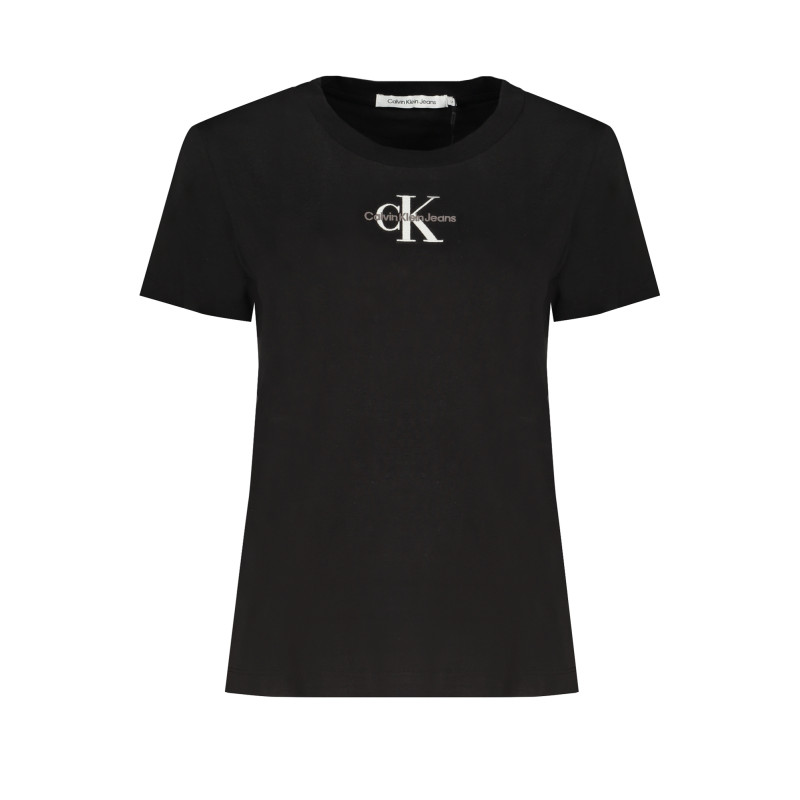 CALVIN KLEIN T-SHIRT MANICHE CORTE DONNA NERO