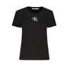 CALVIN KLEIN T-SHIRT MANICHE CORTE DONNA NERO