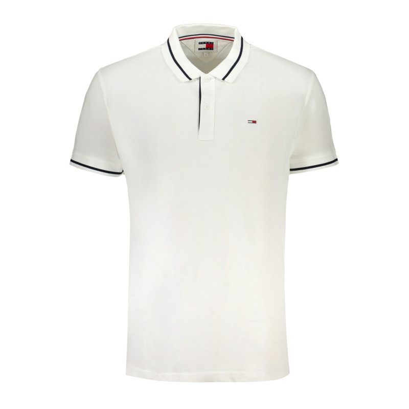 TOMMY HILFIGER MEN&39S WHITE SHORT SLEEVED POLO SHIRT