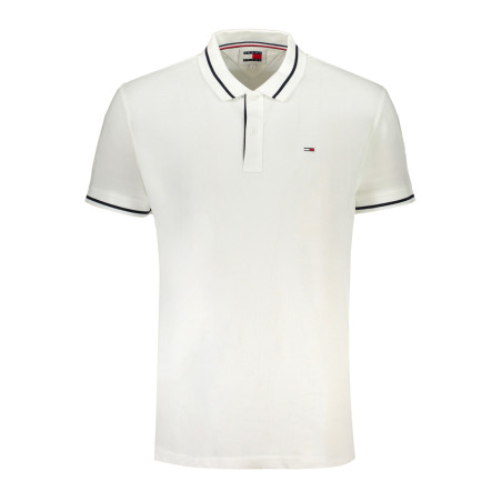 TOMMY HILFIGER MEN&39S WHITE SHORT SLEEVED POLO SHIRT