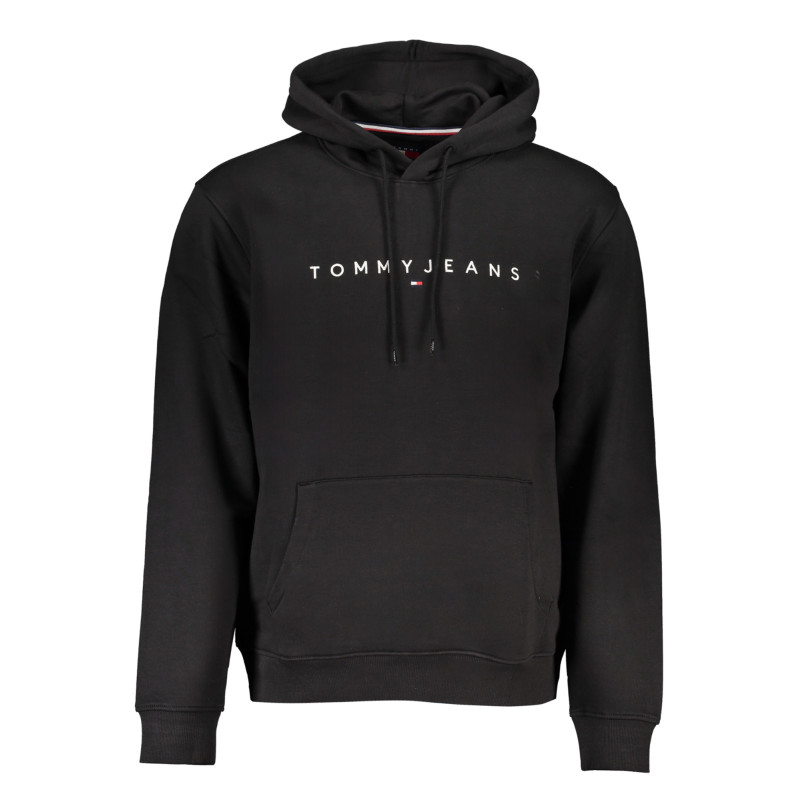 TOMMY HILFIGER MEN&39S BLACK ZIPLESS SWEATSHIRT