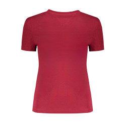 TOMMY HILFIGER T-SHIRT MANICHE CORTE DONNA ROSSO