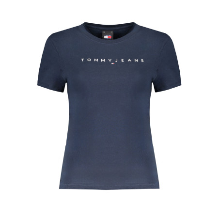 TOMMY HILFIGER T-SHIRT MANICHE CORTE DONNA BLU