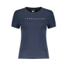 TOMMY HILFIGER T-SHIRT MANICHE CORTE DONNA BLU