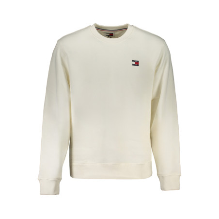 TOMMY HILFIGER MEN&39S WHITE ZIPLESS SWEATSHIRT