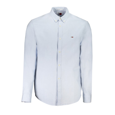 TOMMY HILFIGER CAMICIA MANICHE LUNGHE UOMO AZZURRO