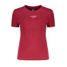 TOMMY HILFIGER T-SHIRT MANICHE CORTE DONNA ROSSO