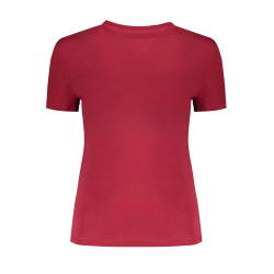 TOMMY HILFIGER T-SHIRT MANICHE CORTE DONNA ROSSO