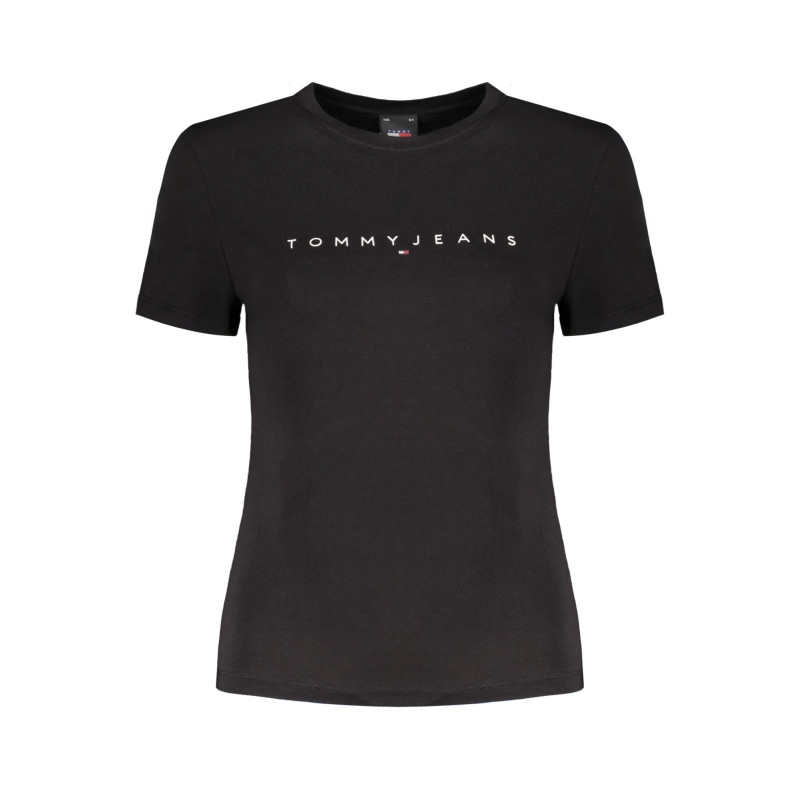 TOMMY HILFIGER T-SHIRT MANICHE CORTE DONNA NERO