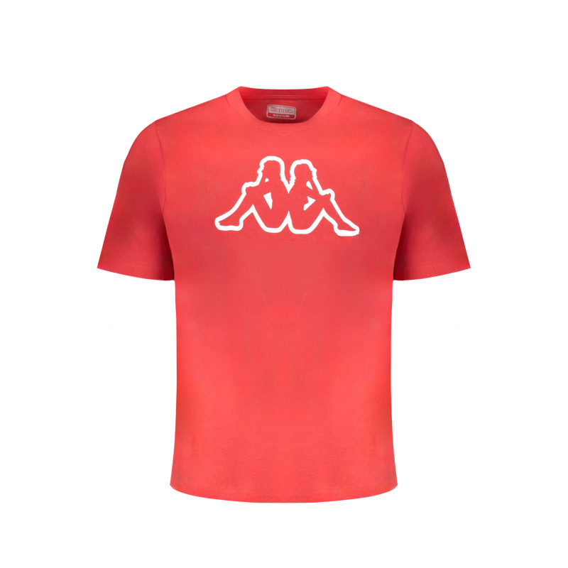 KAPPA T-SHIRT MANICHE CORTE UOMO ROSSO