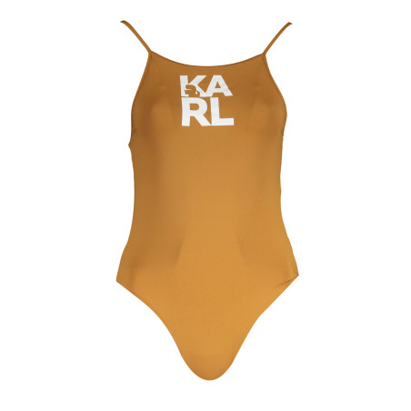 KARL LAGERFELD BEACHWEAR BROWN WOMEN&39S SWIMSUIT