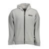 PLEIN SPORT SWEATSHIRT WITH ZIP MAN GRAY