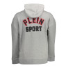 PLEIN SPORT SWEATSHIRT WITH ZIP MAN GRAY