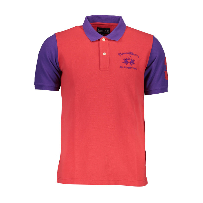 LA MARTINA POLO SHORT SLEEVE MAN RED