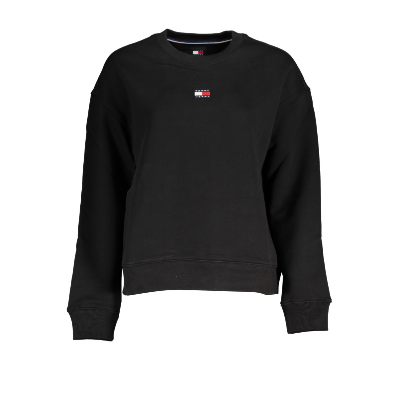 TOMMY HILFIGER MEN&39S BLACK ZIPLESS SWEATSHIRT