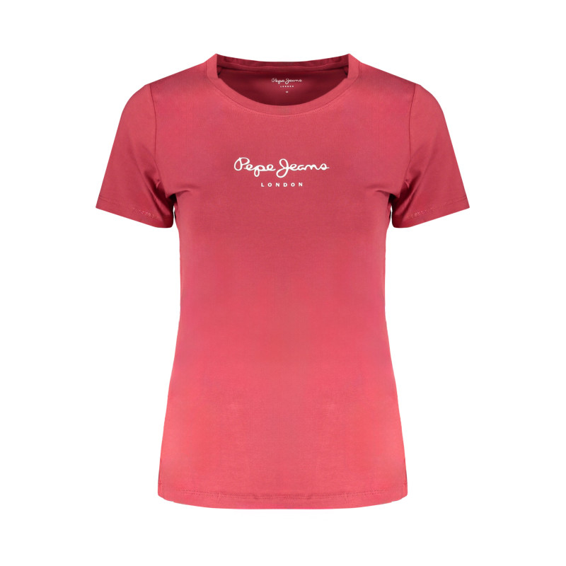 PEPE JEANS WOMEN&39S SHORT SLEEVE T-SHIRT RED