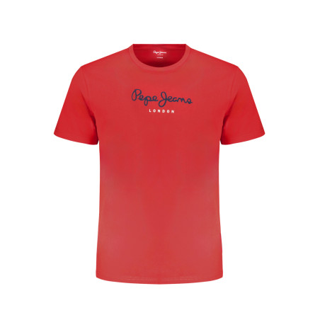 PEPE JEANS MEN&39S SHORT SLEEVE T-SHIRT RED