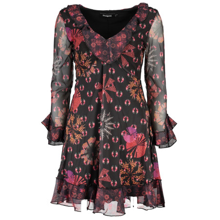 DESIGUAL BLACK WOMEN&39S SHORT DRESS