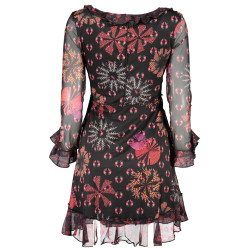 DESIGUAL BLACK WOMEN&39S SHORT DRESS