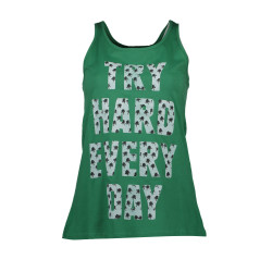 SILVIAN HEACH GREEN WOMAN TANK