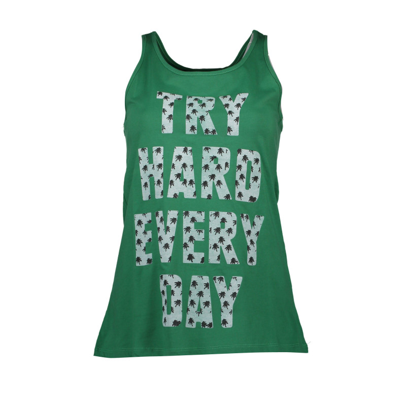 SILVIAN HEACH GREEN WOMAN TANK