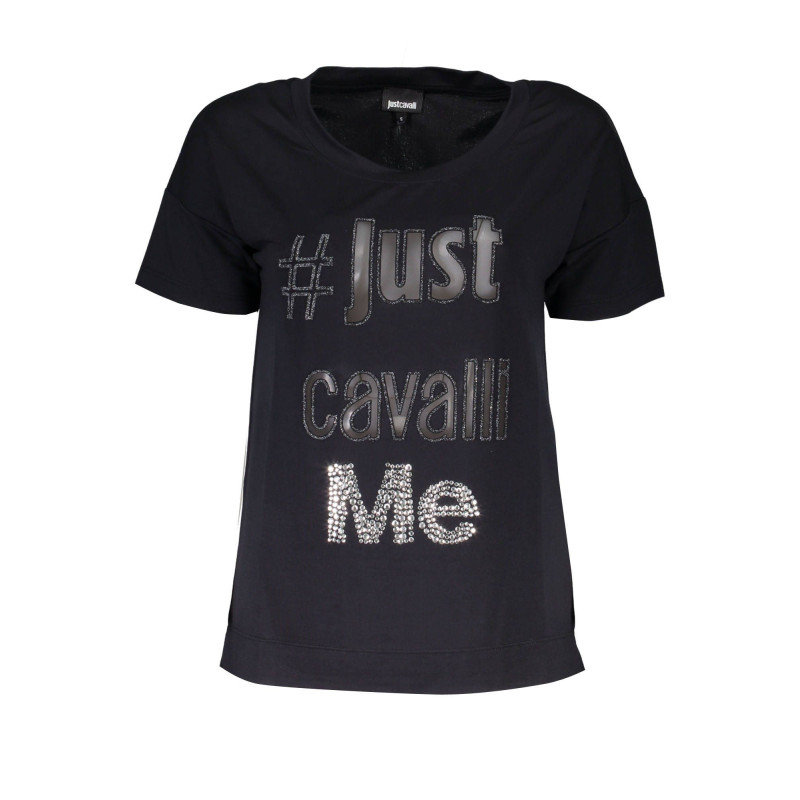 JUST CAVALLI WOMEN&39S SHORT SLEEVE T-SHIRT BLACK