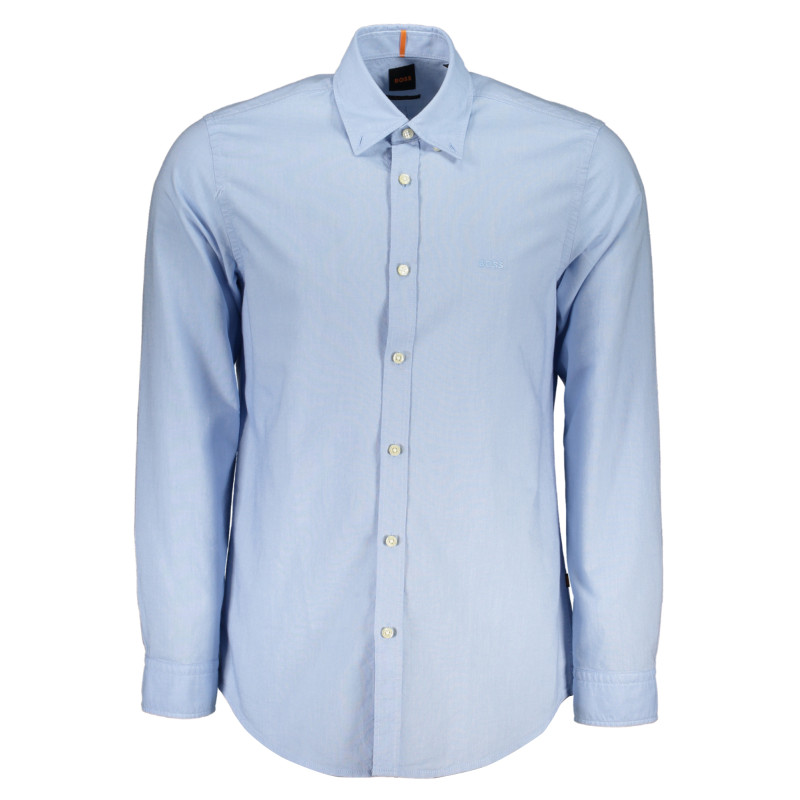 HUGO BOSS CAMICIA MANICHE LUNGHE UOMO AZZURRO