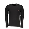 GUESS JEANS MEN&39S LONG SLEEVE T-SHIRT BLACK