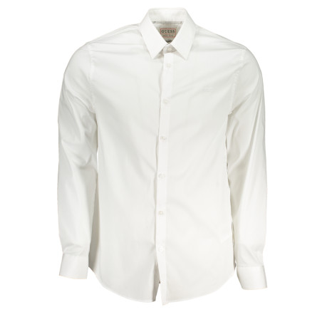 GUESS JEANS CAMICIA MANICHE LUNGHE UOMO BIANCO