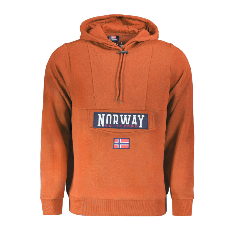 NORWAY 1963 MEN&39S BROWN ZIP-UP SWEATSHIRT