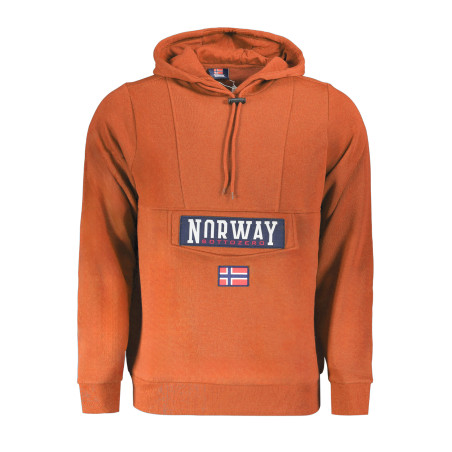 NORWAY 1963 MEN&39S BROWN ZIP-UP SWEATSHIRT