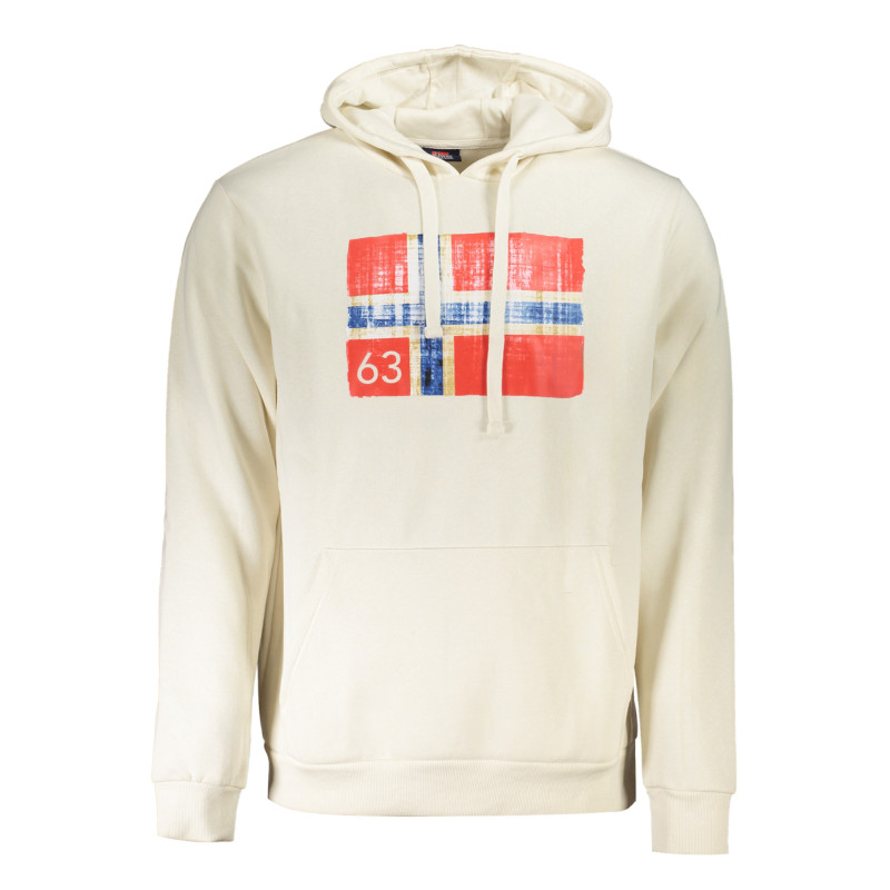 NORWAY 1963 MEN&39S WHITE ZIP-UP SWEATSHIRT