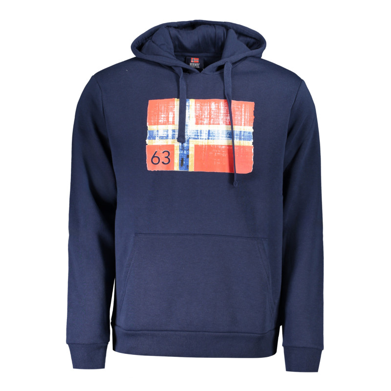 NORWAY 1963 MEN&39S BLUE ZIP-UP SWEATSHIRT