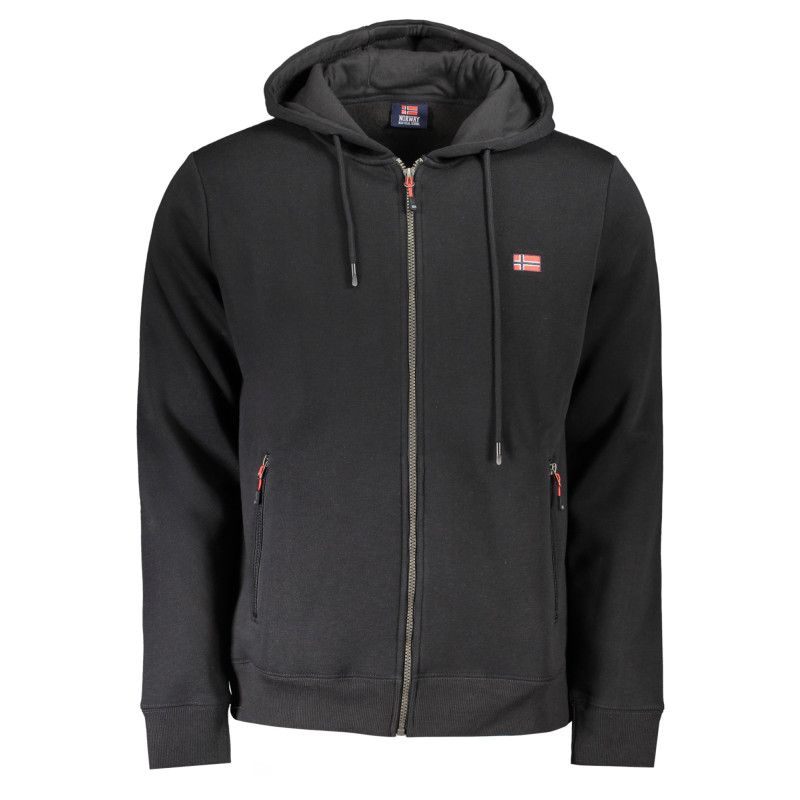 NORWAY 1963 MEN&39S BLACK ZIP-UP SWEATSHIRT