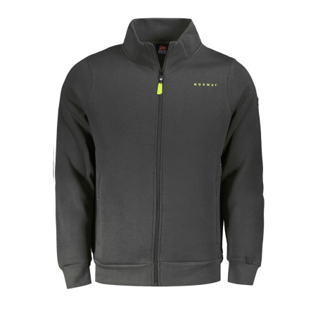 NORWAY 1963 MEN&39S BLACK ZIP-UP SWEATSHIRT