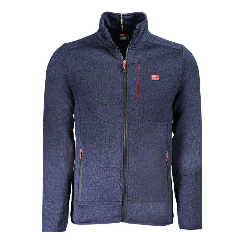 NORWAY 1963 MEN&39S BLUE ZIP-UP SWEATSHIRT