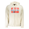 NORWAY 1963 MEN&39S WHITE ZIP-UP SWEATSHIRT