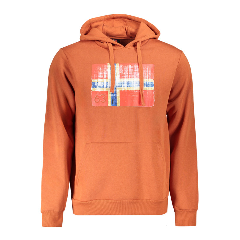 NORWAY 1963 MEN&39S BROWN ZIP-UP SWEATSHIRT