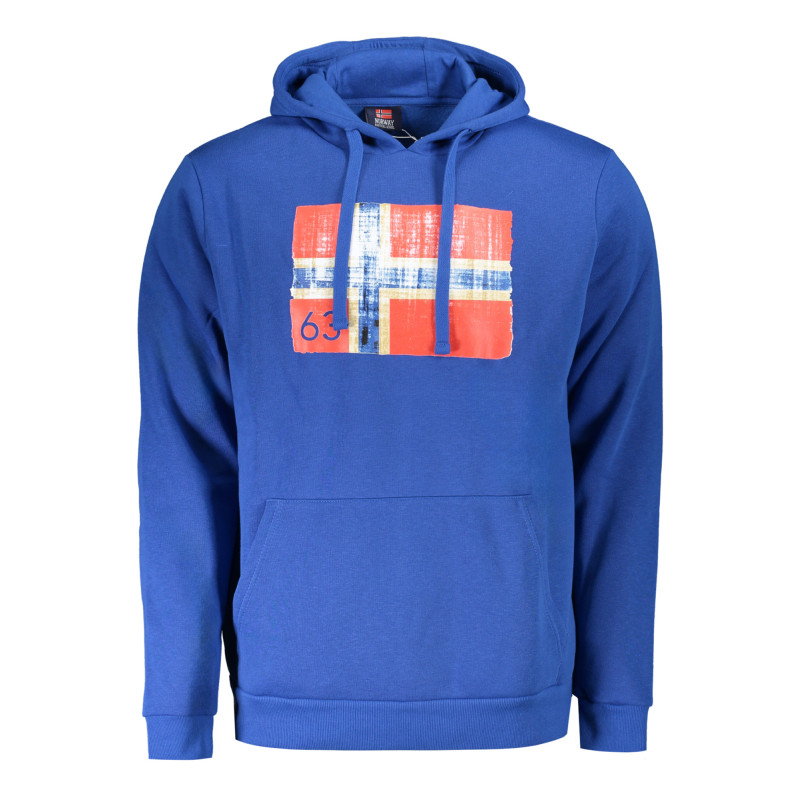 NORWAY 1963 FELPA SENZA ZIP UOMO BLU