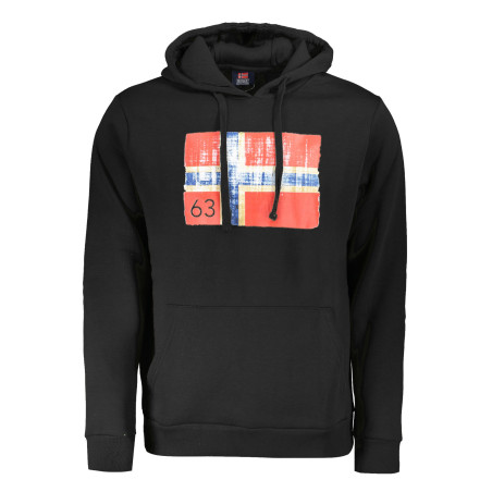 NORWAY 1963 FELPA SENZA ZIP UOMO NERO